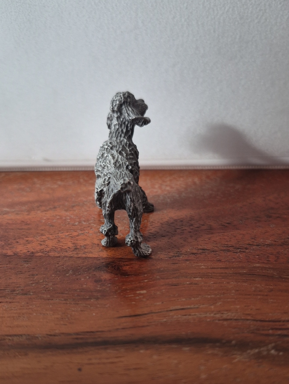 Miniature Pewter Poodle Figurine - Picture 4 of 7